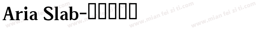 Aria Slab字体转换